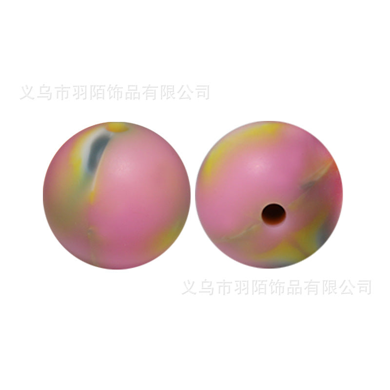 Wholesale 50PCS Rainbow Mixed Color Silicone Balls